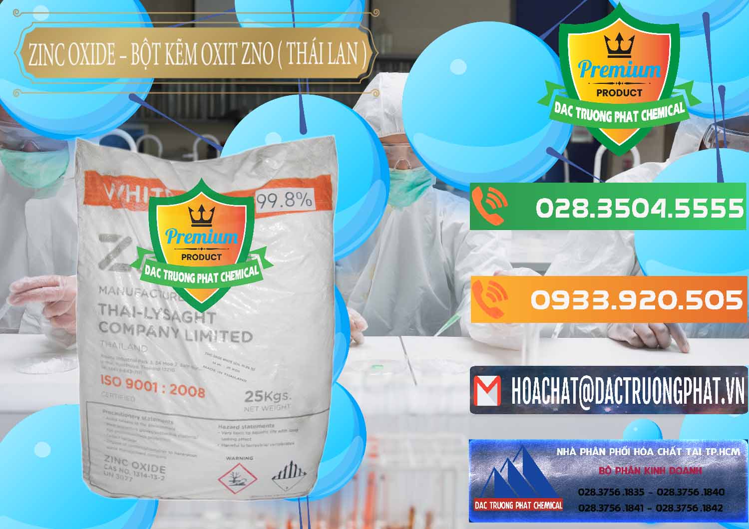 Đơn vị bán & cung ứng Zinc Oxide - Bột Kẽm Oxit ZNO Thái Lan Thailand - 0181 - Cty chuyên cung cấp _ kinh doanh hóa chất tại TP.HCM - hoachatxulynuoc.com.vn