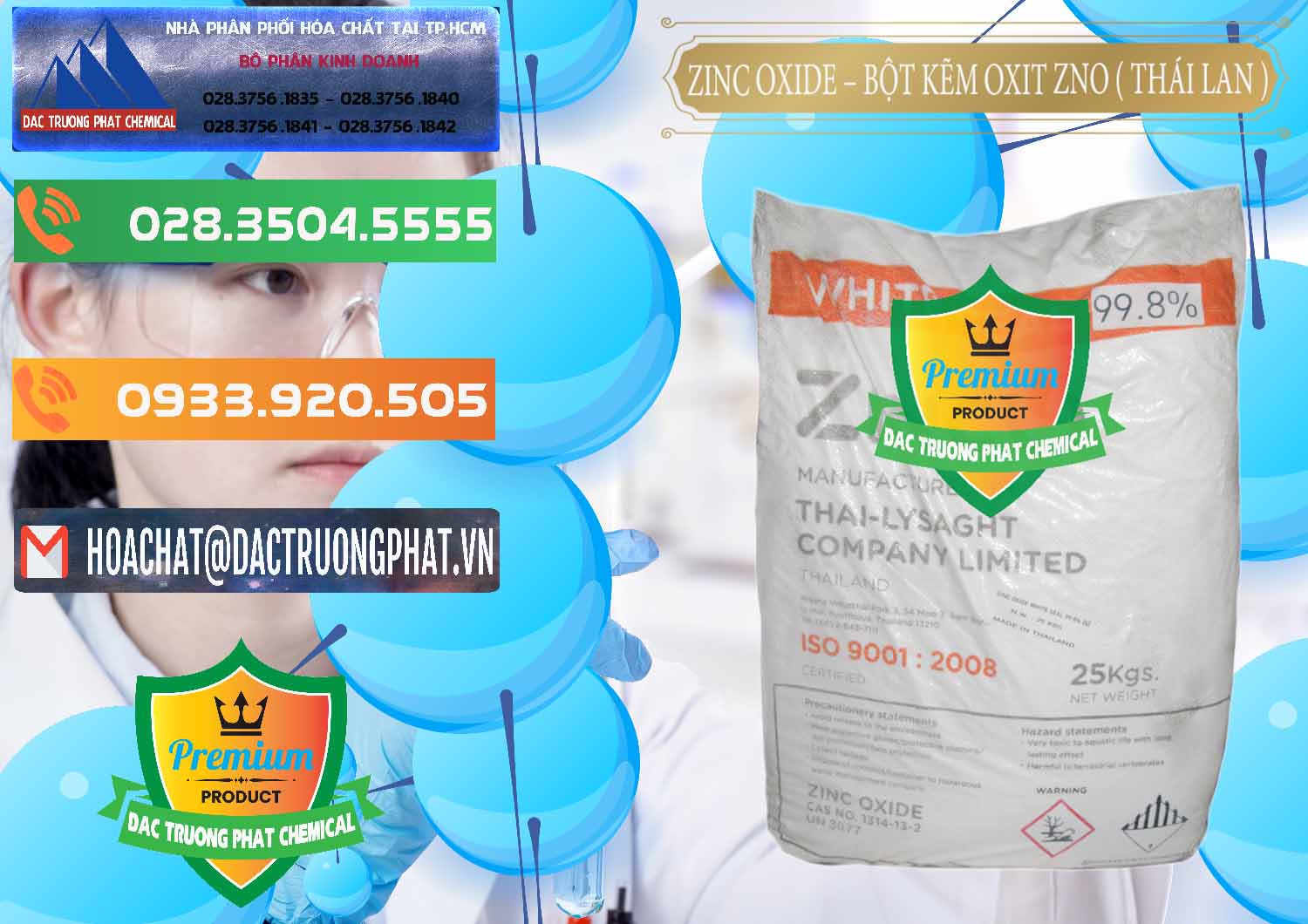 Chuyên cung ứng & bán Zinc Oxide - Bột Kẽm Oxit ZNO Thái Lan Thailand - 0181 - Nơi cung cấp _ phân phối hóa chất tại TP.HCM - hoachatxulynuoc.com.vn