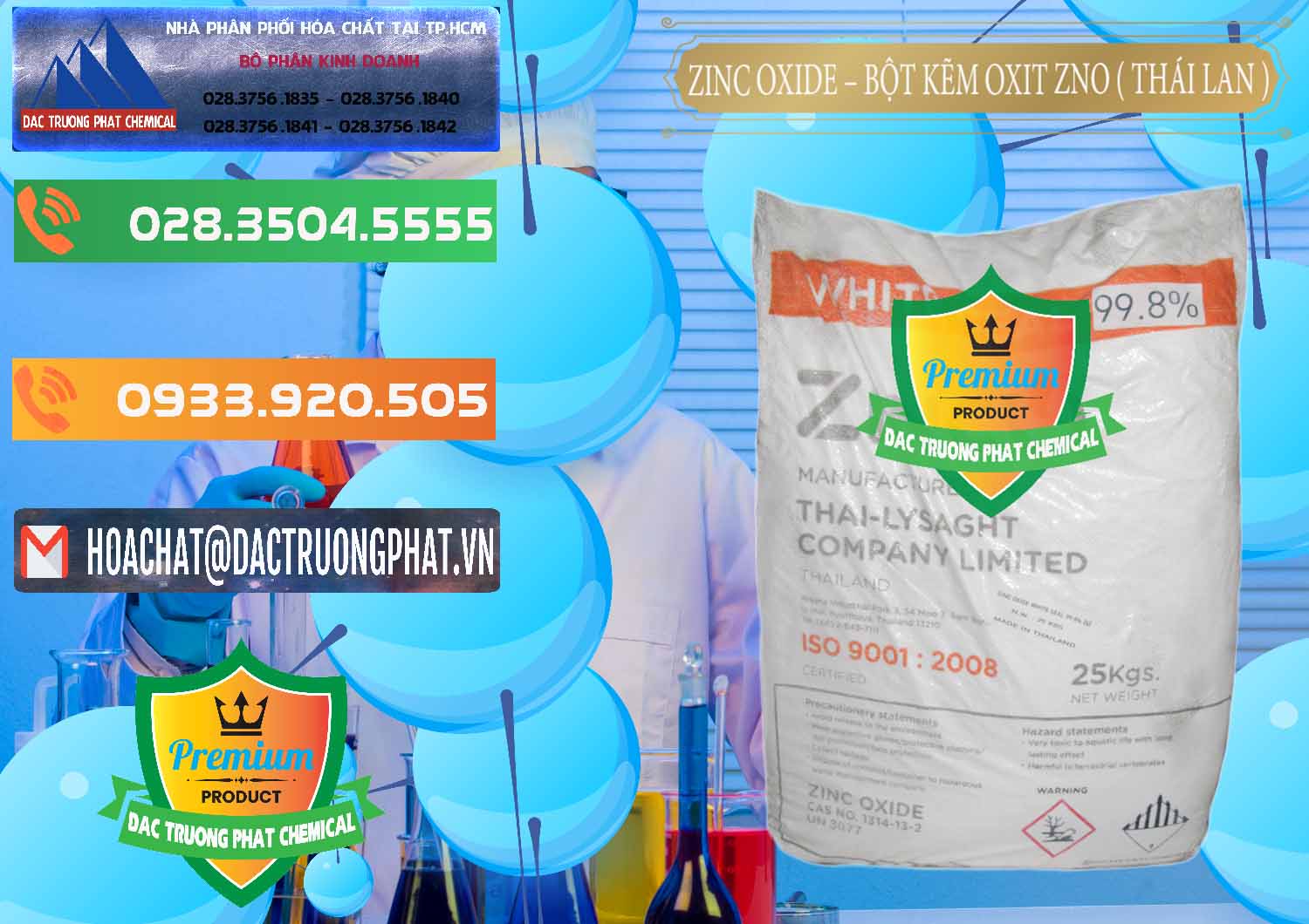 Cung ứng và bán Zinc Oxide - Bột Kẽm Oxit ZNO Thái Lan Thailand - 0181 - Nơi bán và cung cấp hóa chất tại TP.HCM - hoachatxulynuoc.com.vn