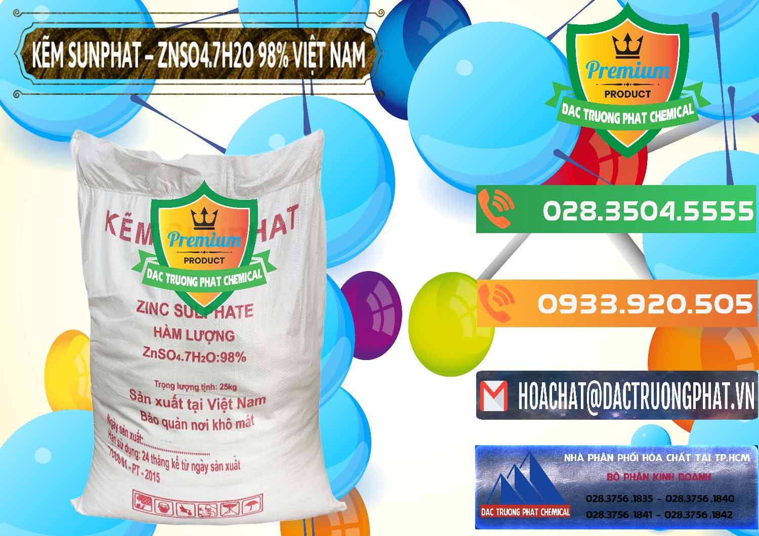 Bán - cung cấp Kẽm Sunfat – ZNSO4.7H2O Việt Nam - 0189 - Công ty chuyên kinh doanh - cung cấp hóa chất tại TP.HCM - hoachatxulynuoc.com.vn