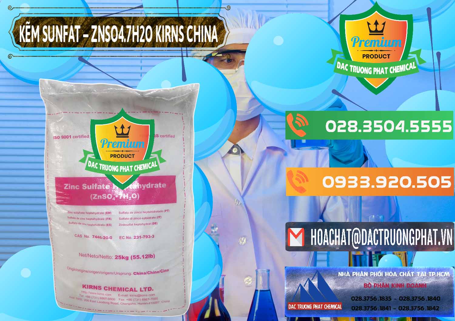 Công ty cung ứng & bán Kẽm Sunfat – ZNSO4.7H2O Kirns Trung Quốc China - 0089 - Cty nhập khẩu _ cung cấp hóa chất tại TP.HCM - hoachatxulynuoc.com.vn