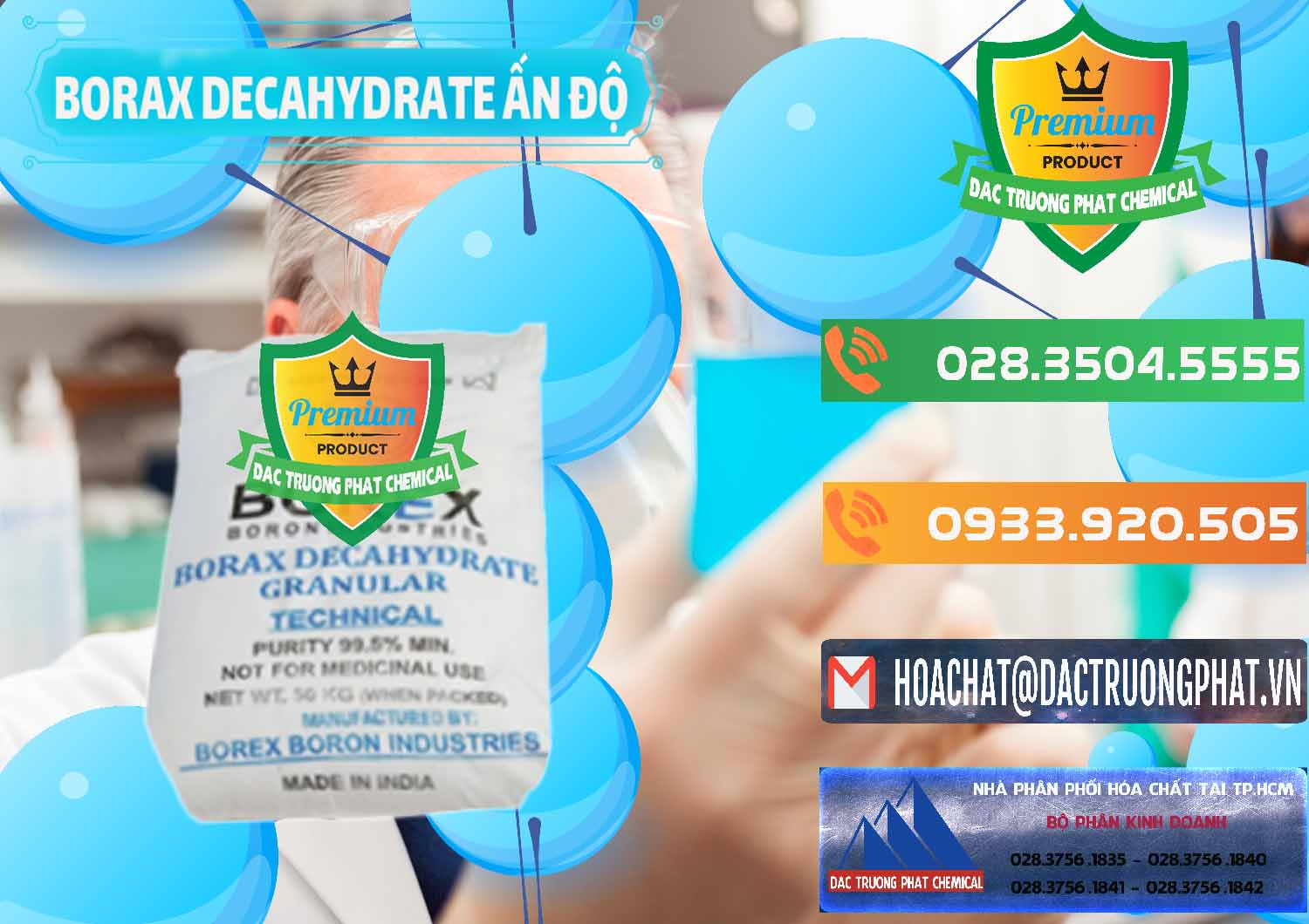 Đơn vị chuyên bán - cung cấp Borax Decahydrate Ấn Độ India - 0449 - Nơi chuyên kinh doanh và phân phối hóa chất tại TP.HCM - hoachatxulynuoc.com.vn