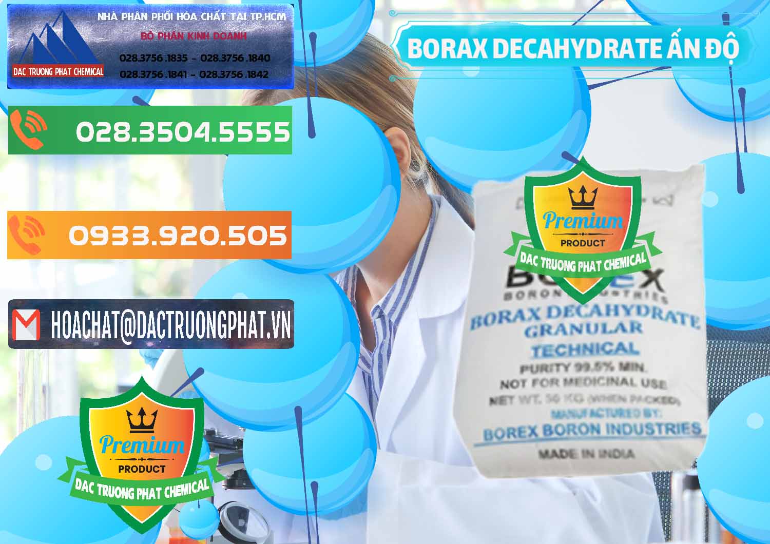 Đơn vị cung ứng - bán Borax Decahydrate Ấn Độ India - 0449 - Nơi chuyên bán & cung cấp hóa chất tại TP.HCM - hoachatxulynuoc.com.vn