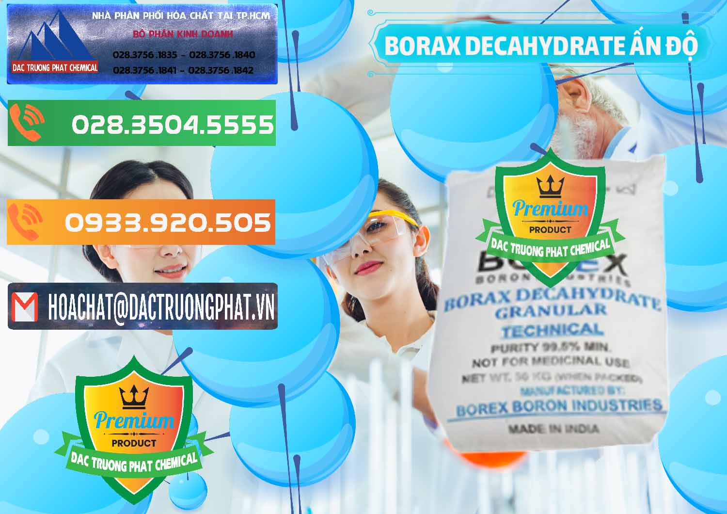 Cty bán - cung cấp Borax Decahydrate Ấn Độ India - 0449 - Đơn vị nhập khẩu - cung cấp hóa chất tại TP.HCM - hoachatxulynuoc.com.vn