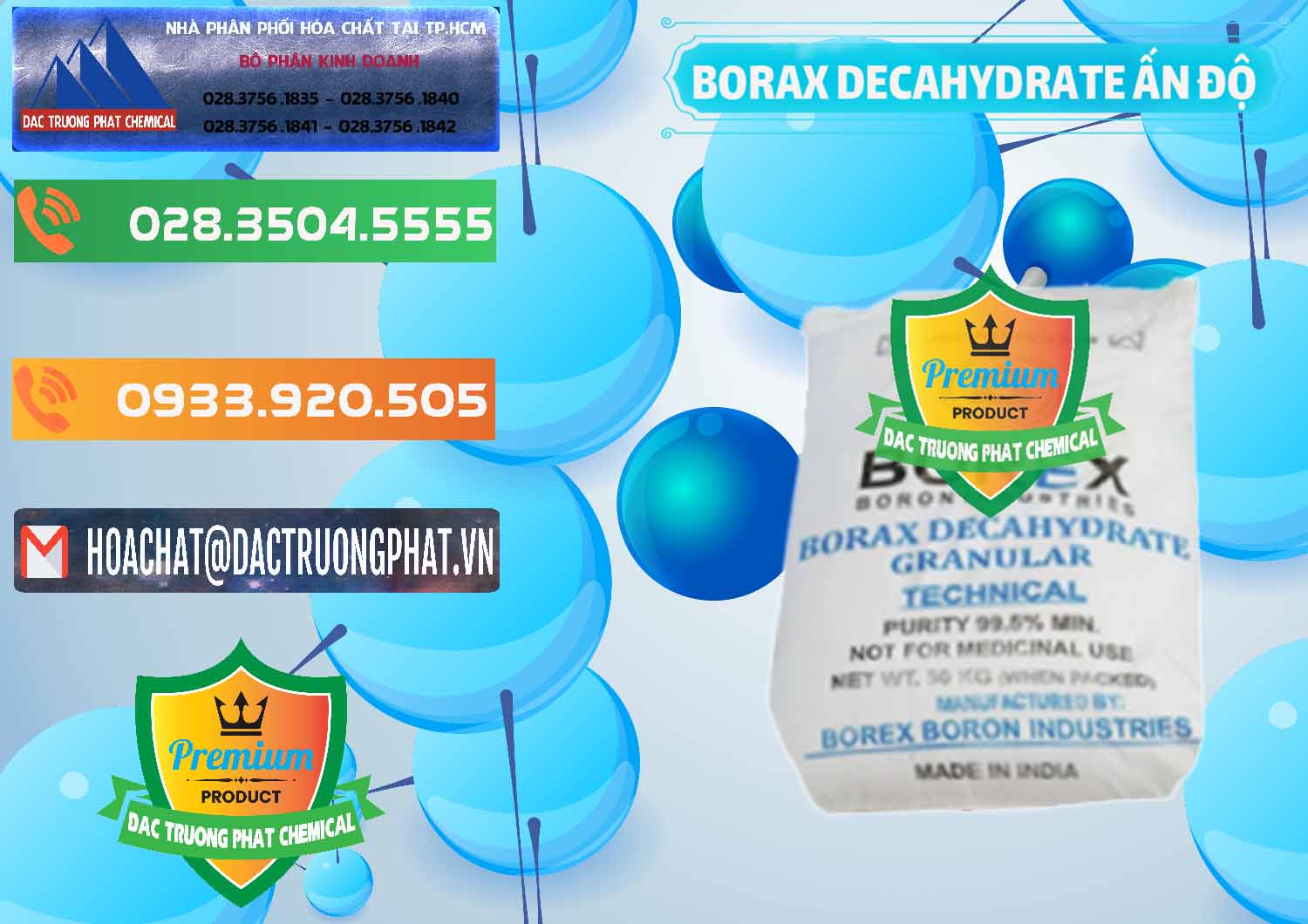 Cty chuyên bán - cung cấp Borax Decahydrate Ấn Độ India - 0449 - Đơn vị chuyên cung cấp & nhập khẩu hóa chất tại TP.HCM - hoachatxulynuoc.com.vn