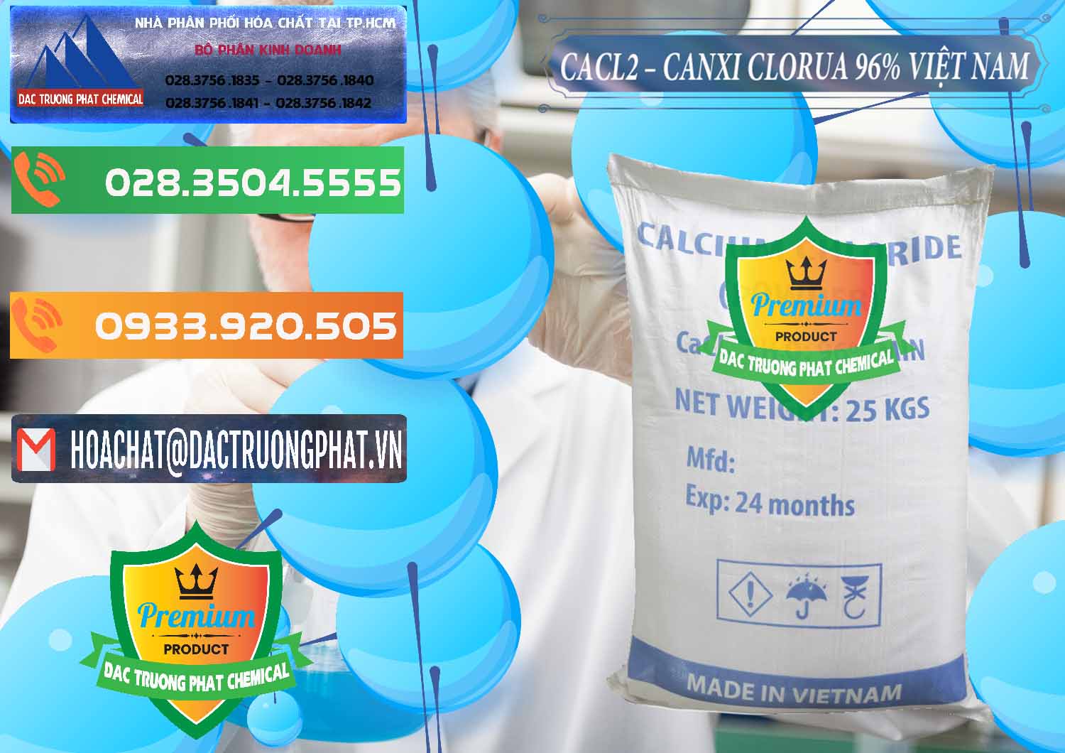 Cty phân phối - bán CaCl2 – Canxi Clorua 96% Việt Nam - 0236 - Nơi chuyên phân phối ( cung ứng ) hóa chất tại TP.HCM - hoachatxulynuoc.com.vn