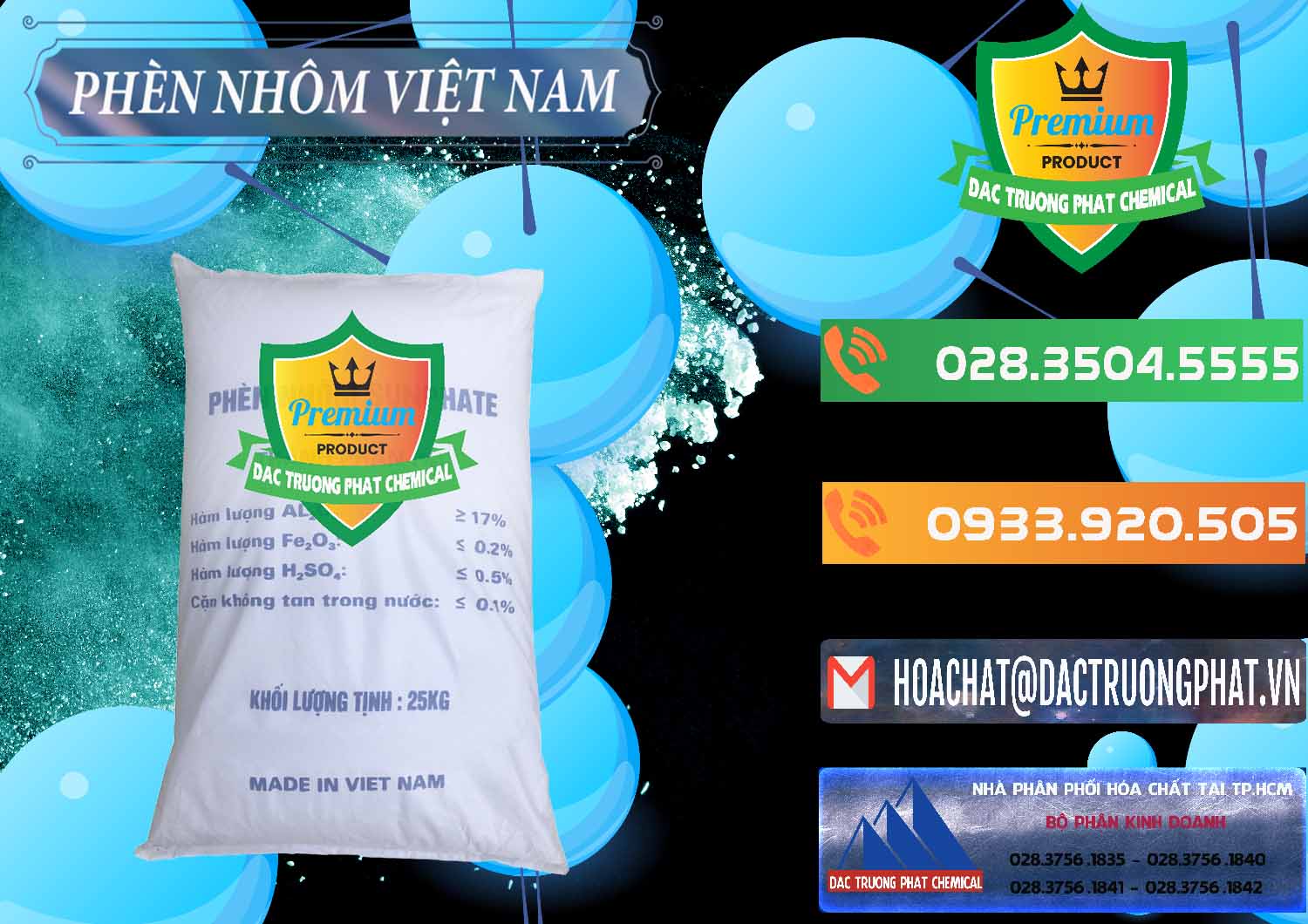 Cty cung cấp - phân phối Phèn Nhôm - Al2(SO4)3 17% Việt Nam - 0465 - Đơn vị phân phối ( bán ) hóa chất tại TP.HCM - hoachatxulynuoc.com.vn