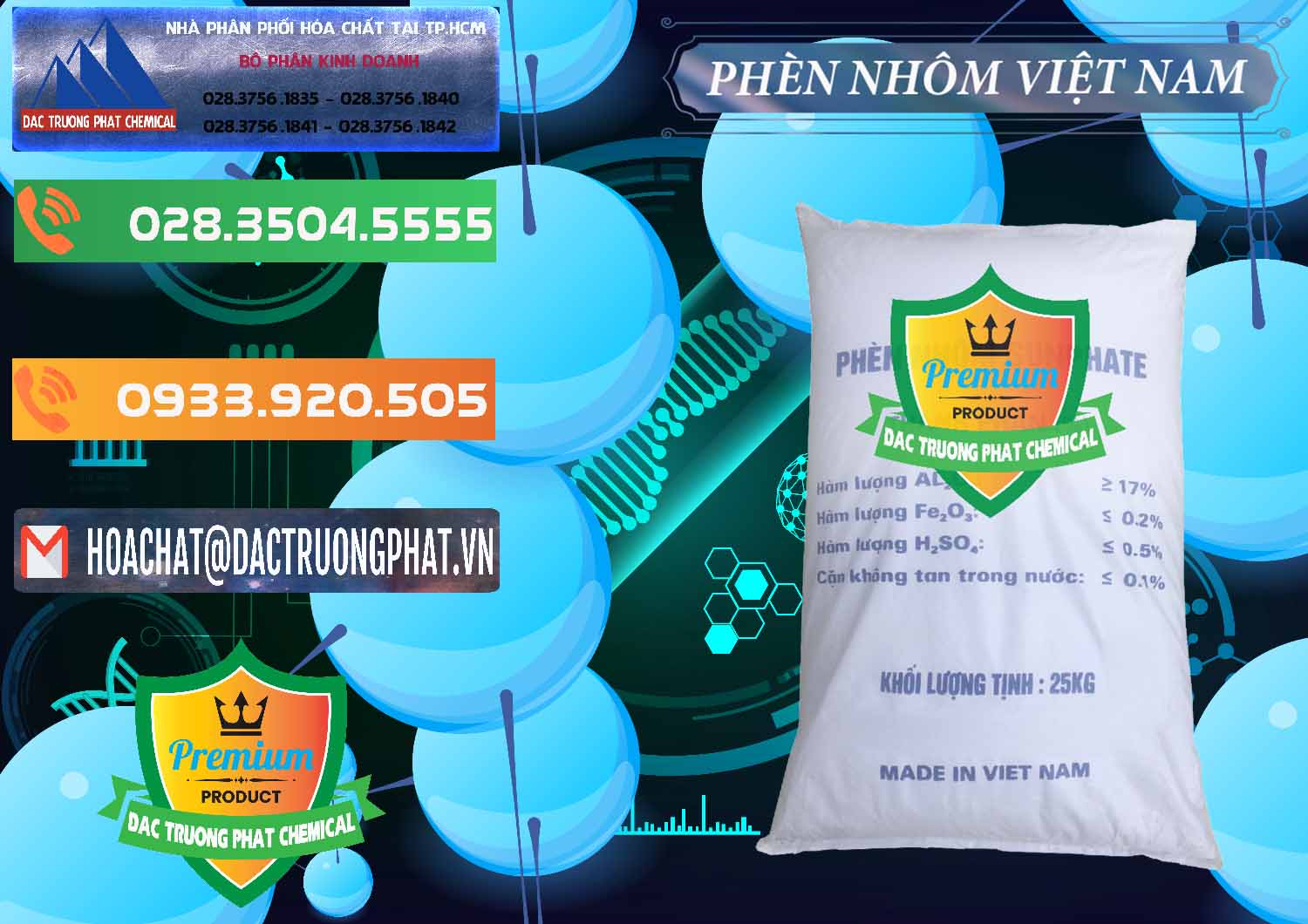 Cty kinh doanh ( bán ) Phèn Nhôm - Al2(SO4)3 17% Việt Nam - 0465 - Nhà phân phối ( kinh doanh ) hóa chất tại TP.HCM - hoachatxulynuoc.com.vn