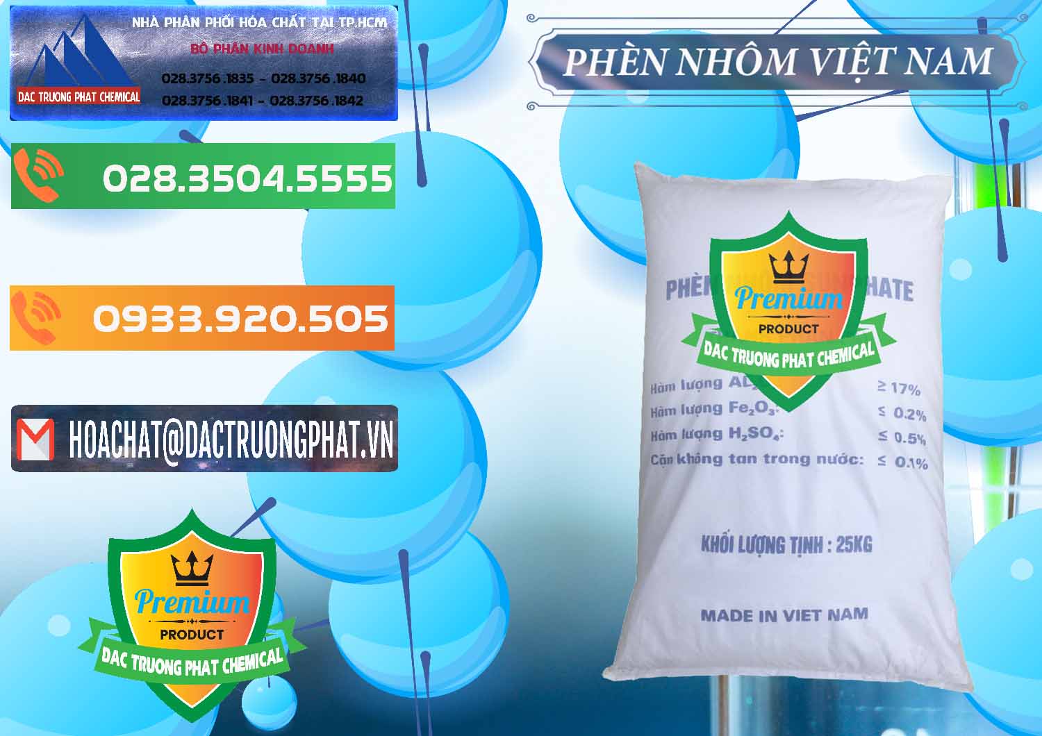 Nơi cung ứng _ phân phối Phèn Nhôm - Al2(SO4)3 17% Việt Nam - 0465 - Đơn vị chuyên cung ứng và phân phối hóa chất tại TP.HCM - hoachatxulynuoc.com.vn