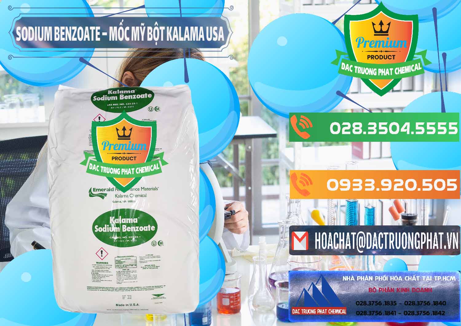 Nhà cung cấp & bán Sodium Benzoate - Mốc Bột Kalama Food Grade Mỹ Usa - 0136 - Nơi chuyên bán và phân phối hóa chất tại TP.HCM - hoachatxulynuoc.com.vn